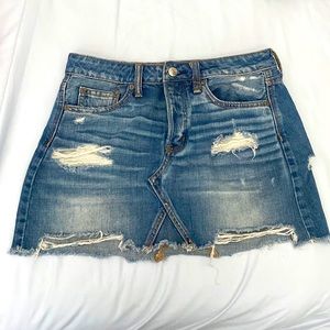 American Eagle denim mini skirt